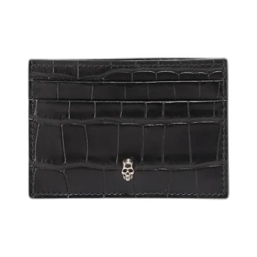Classic Skull Embellished Card Holder