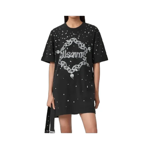 Drip Embellished T-Shirt Dress