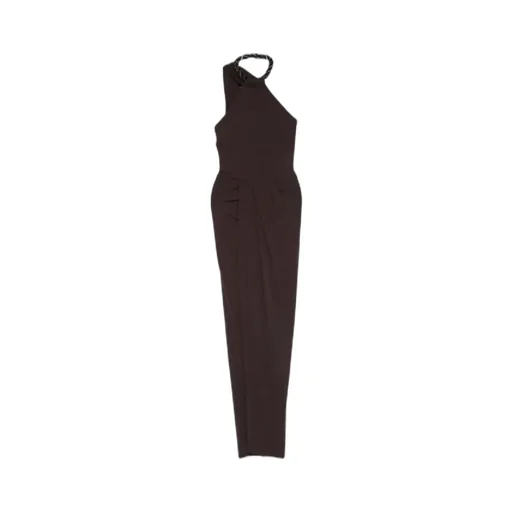 Embellished Halterneck Maxi Dress