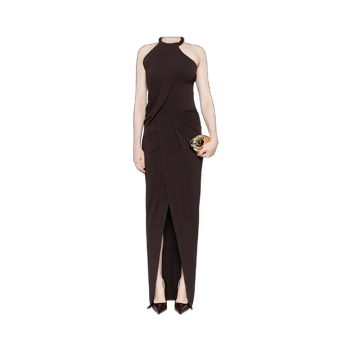 Embellished Halterneck Maxi Dress