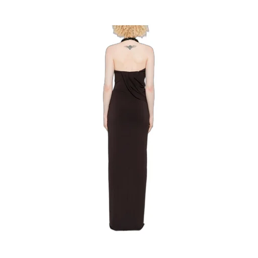 Embellished Halterneck Maxi Dress