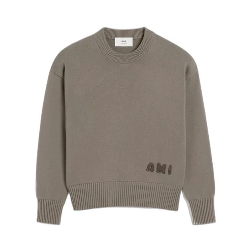 Logo Embroidered Crewneck Knitted Sweater