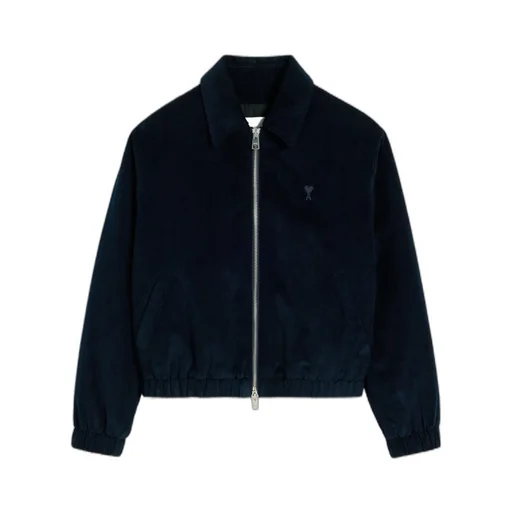 Ami De Coeur Zip-Up Corduroy Shirt Jacket