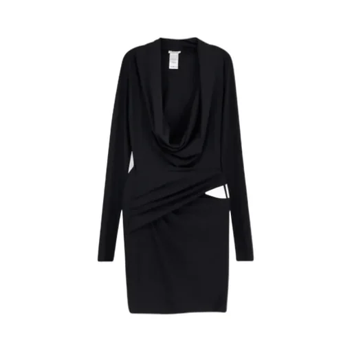 Off-Shoulder Long-Sleeve Mini Dress