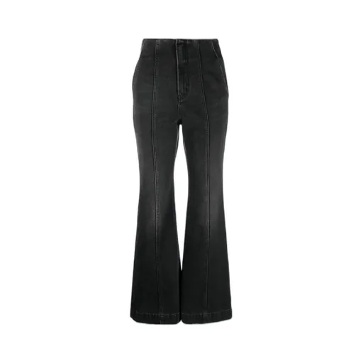 High-Waisted Flared Jeans