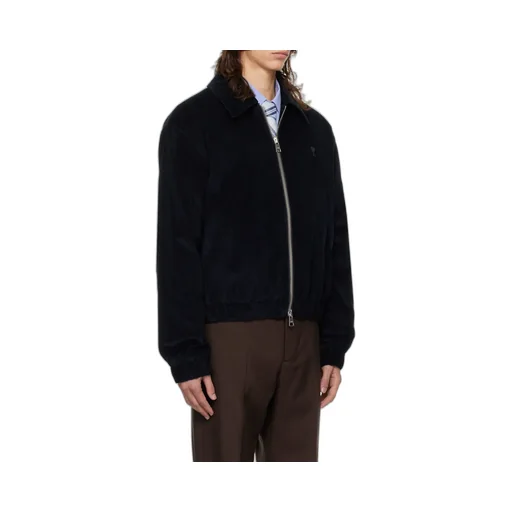 Ami De Coeur Zip-Up Corduroy Shirt Jacket