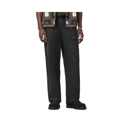 Logo Patch Straight-Leg Pants