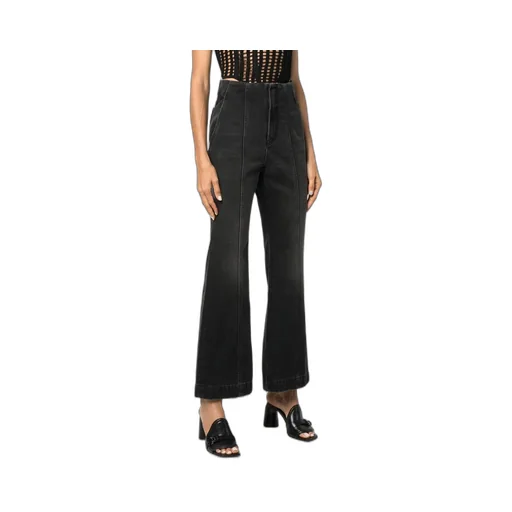 High-Waisted Flared Jeans