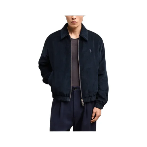 Ami De Coeur Zip-Up Corduroy Shirt Jacket