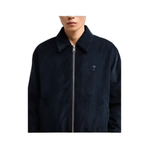 Ami De Coeur Zip-Up Corduroy Shirt Jacket