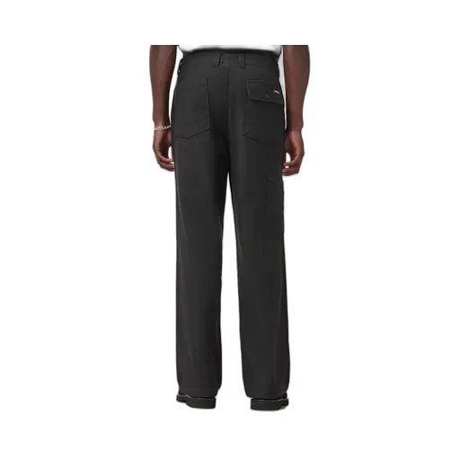 Logo Patch Straight-Leg Pants