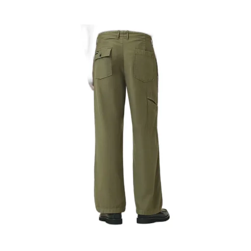 Logo Patch Straight-Leg Trousers