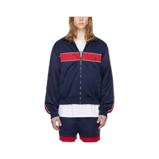 Stripe-Trim Track Jacket