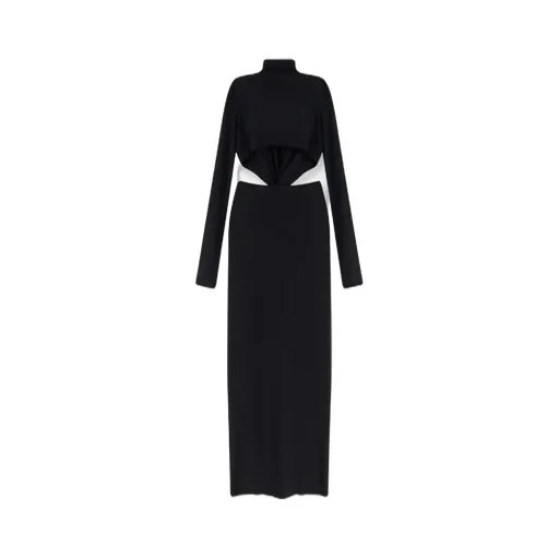 Lara Plunge Long-Sleeve Dress