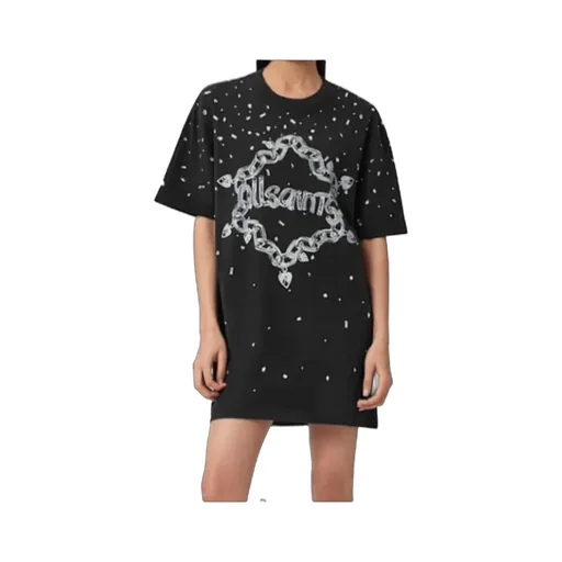 Drip Embellished T-Shirt Dress