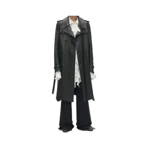 Belted Double-Breasted Coat