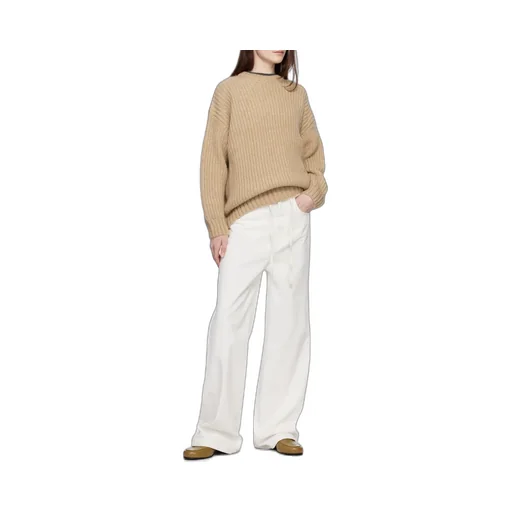 Crew-Neck Ribbed Jumper