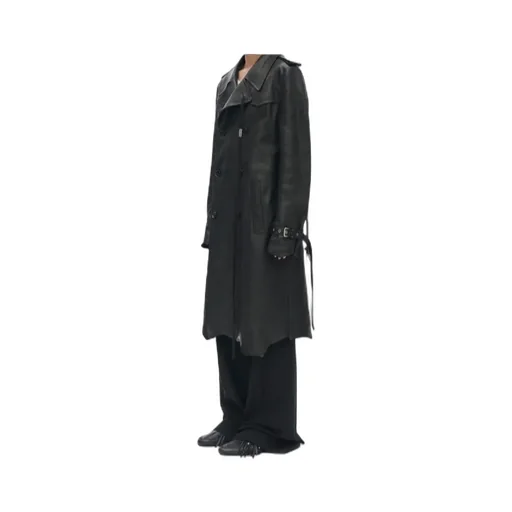 Belted Double-Breasted Coat