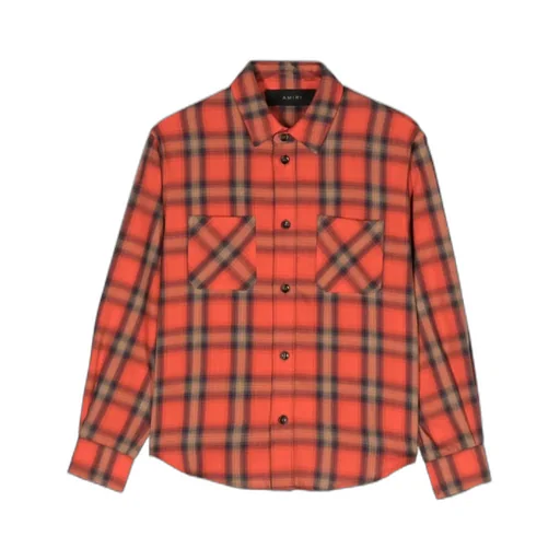Logo-Embroidered Check-Pattern Shirt