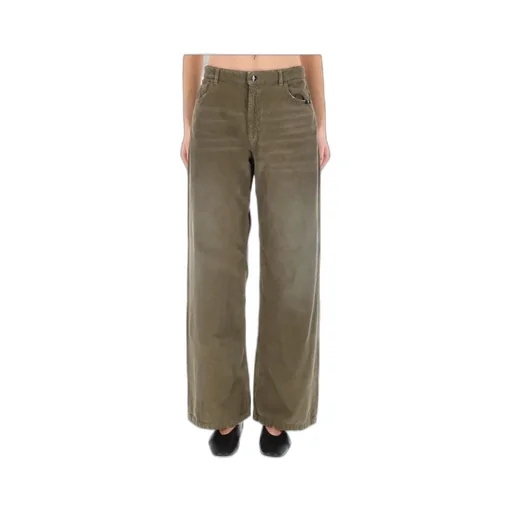 Wide-Leg Velvet Pants
