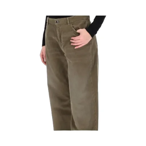 Wide-Leg Velvet Pants