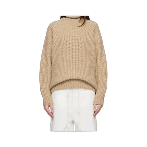 Crew-Neck Ribbed Jumper