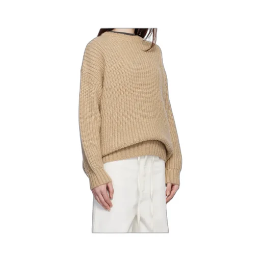 Crew-Neck Ribbed Jumper