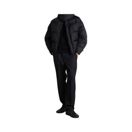 Zipped Hooded Puffer Jacket