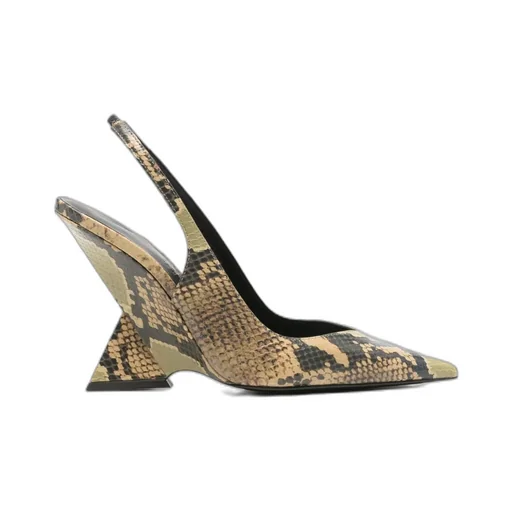 Printed Slingback Heels