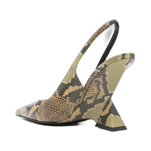 Printed Slingback Heels