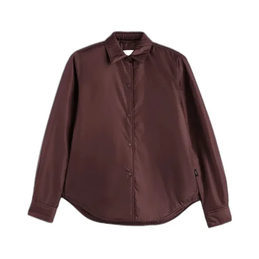 Buttoned Padded Shirt Jacket