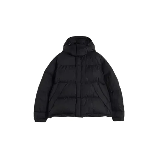Zipped Hooded Puffer Jacket