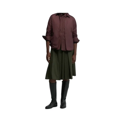 Buttoned Padded Shirt Jacket