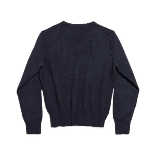 Laurel Classic V-Neck Destroyed Sweater