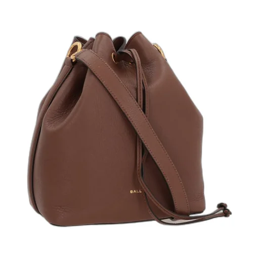 Logo Printed Drawstring Bucket Bag