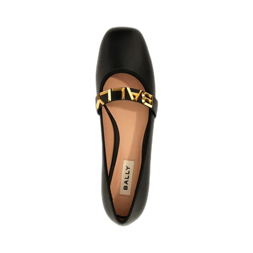 Balby Leather Ballerina Shoes