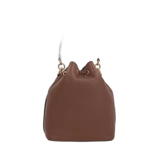 Logo Printed Drawstring Bucket Bag