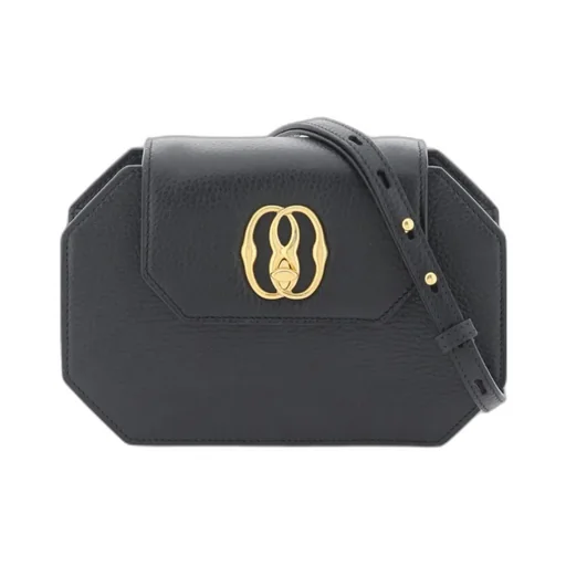 Logo-Plaque Leather Minibag