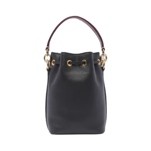 Logo Printed Drawstring Bucket Bag