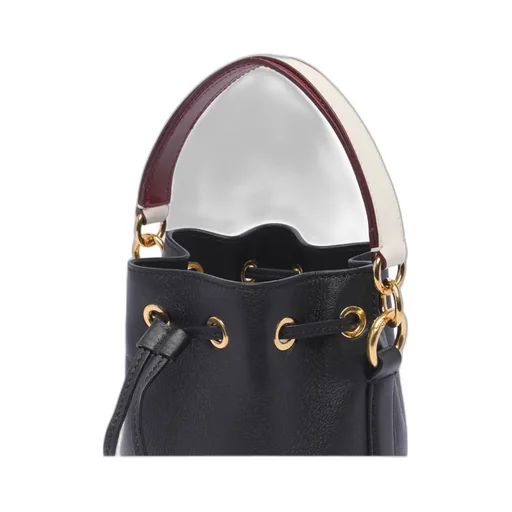 Logo Printed Drawstring Bucket Bag