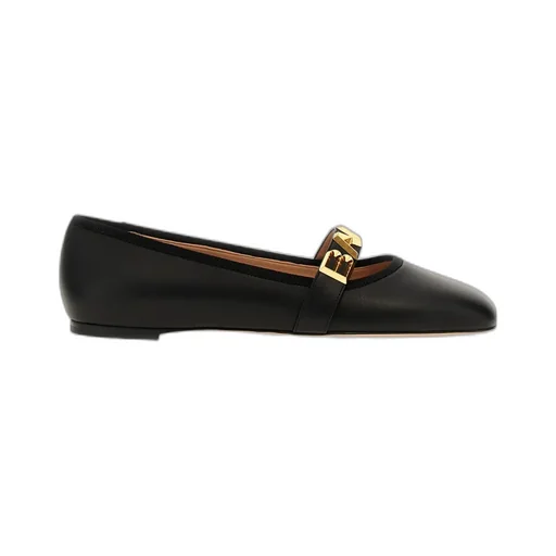 Balby Leather Ballerina Shoes