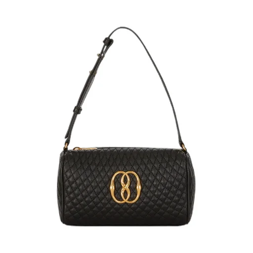 Emblem Quilted Small Clutch Bag