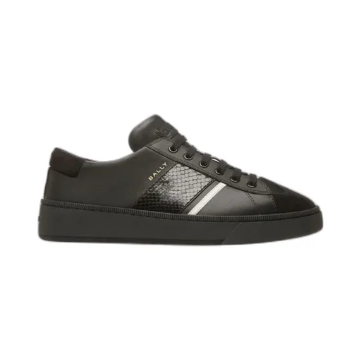Low-Top Lace-Up Leather Sneakers