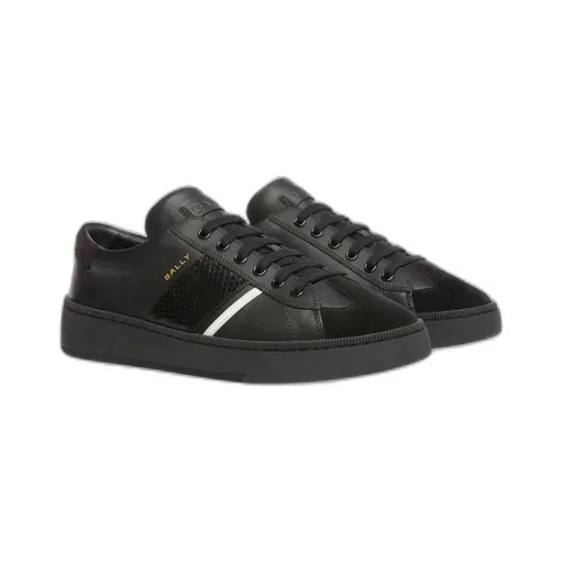 Low-Top Lace-Up Leather Sneakers