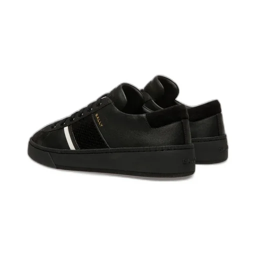 Low-Top Lace-Up Leather Sneakers