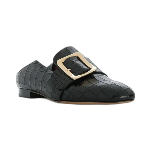 Steppable Flat Shoes With Fish Pattern