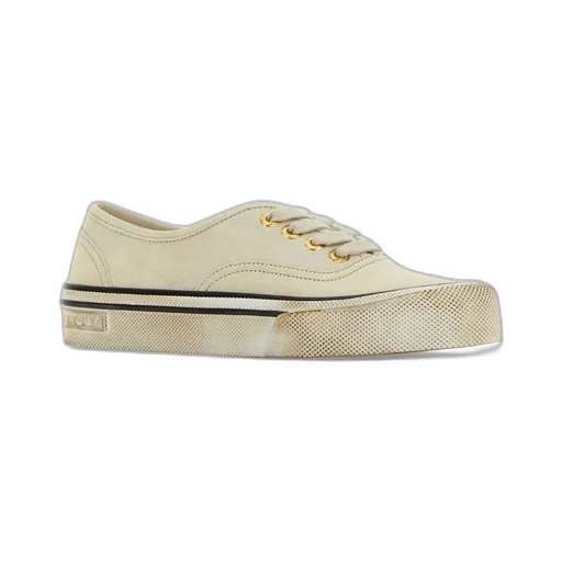 Vintage-Effect Low-Top Sneakers