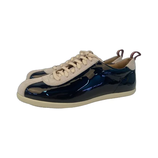 Navy Blue Lace-Up Casual Sneakers