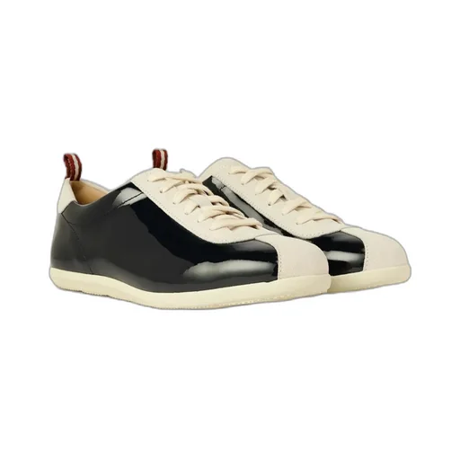 Navy Blue Lace-Up Casual Sneakers