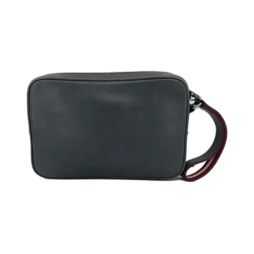 Logo Zipper Clutch